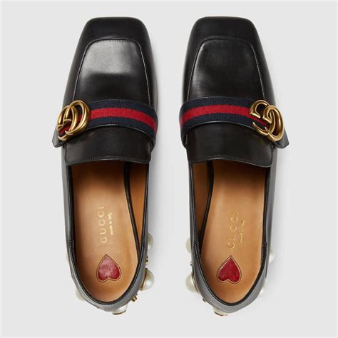 zapatos gucci morados mujer|gucci heeled loafer.